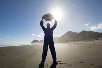 from the sexy UFO film shoot at piha beach
