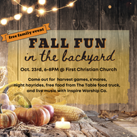 "Fall Fun in the Backyard" Bonfire & Inspire Worship Co. Outdoor Concert 
