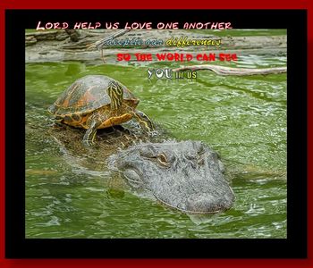 Lord help us love one another
