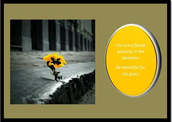Be beautiful for his glory
