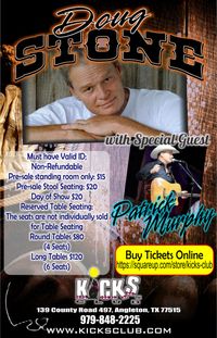 Doug Stone with Special Guest Patrick Murphy