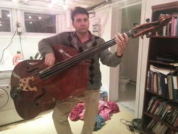 Andrew in Lou's basement
