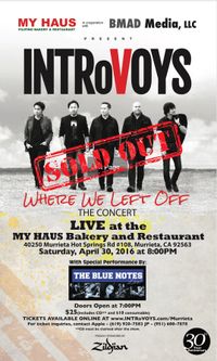 INTRoVOYS - Murrieta, CA Album Launch Concert