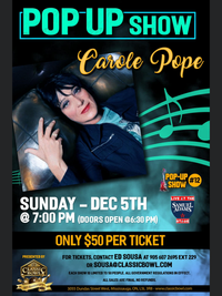 Carole Pope POP UP SHOW
