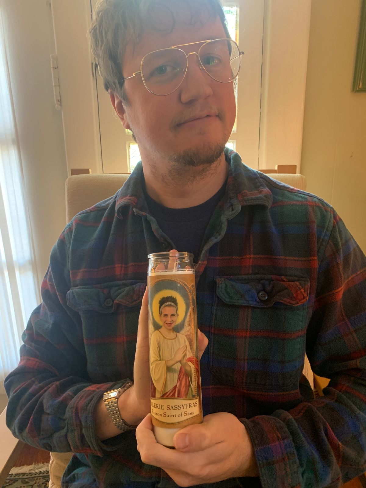 Valerie Sassyfras Patron Saint of Sass Candle-Was $20 Now $10