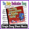 THE BABY DEDICATION SONG SHEET MUSIC
