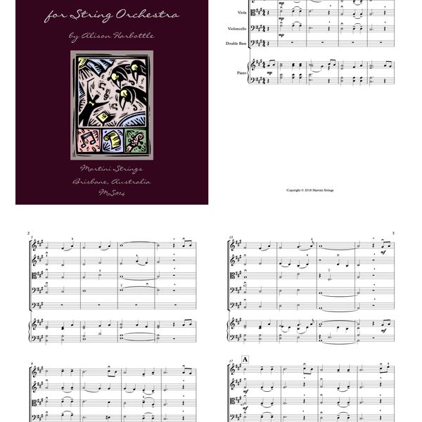 "Chorale in A" for String Orchestra - Digital download - Grade 2-2.5