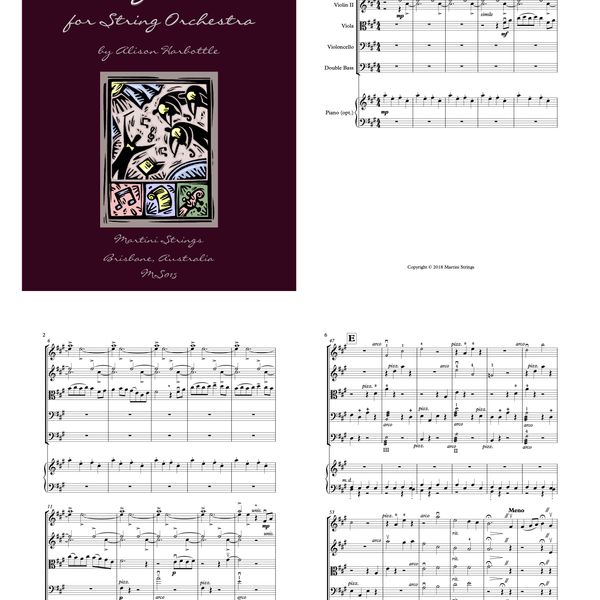 "Sparkling Lights" for String Orchestra - Digital download - Grade 2.5
