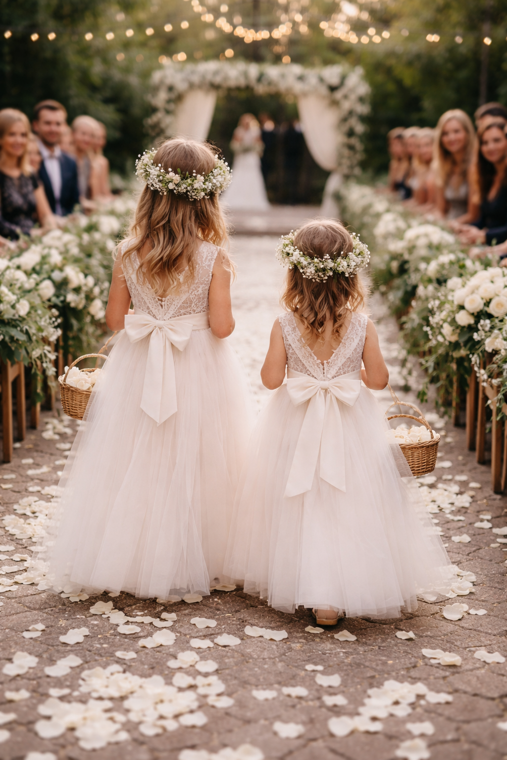 flower girls at a wedding
