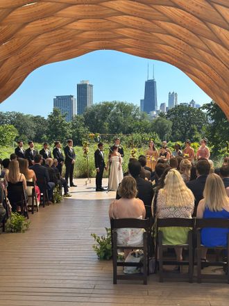 Honeycomb People's Gas Pavillion Wedding Ceremony
