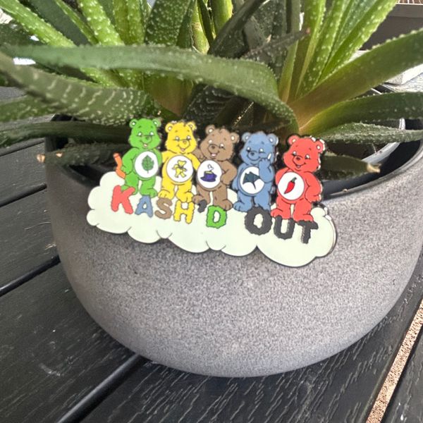 Kash’d Out x RisingTides Carebear Pin Collab. 