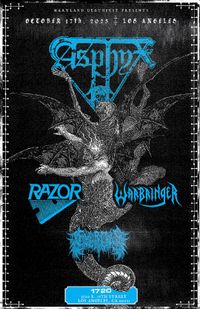 Asphyx - Razor - Warbringer - Civerous