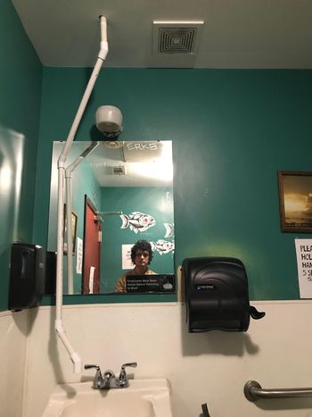 bathroom on the road
