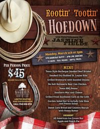 Rootin Tootin Hoedown With Jasmine Fields