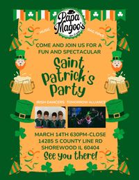 St. Patrick's Day Party @ Papa Magoo's with Tomorrow's Alliance