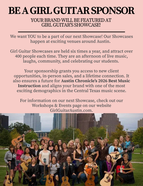 donate sponsor girl guitar music support
