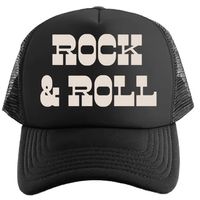 PRE-ORDER Black Rock and Roll Trucker Hat