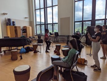 drumming at Alfred University
