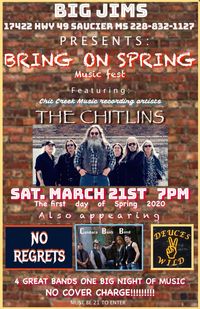 BRING ON SPRING Music fest  @ BIG JIMS 