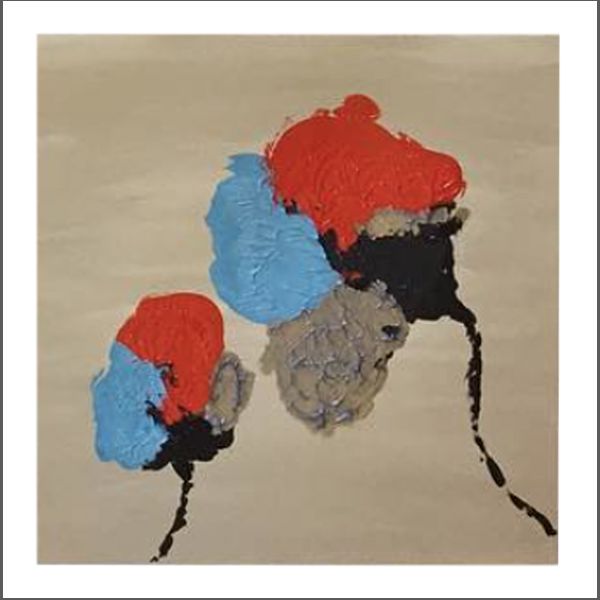 Brain Flower 7 – 12x12 acrylic on paper