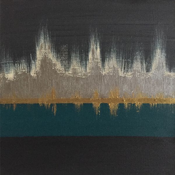 Horizon Line — 12x12 acrylic on canvas