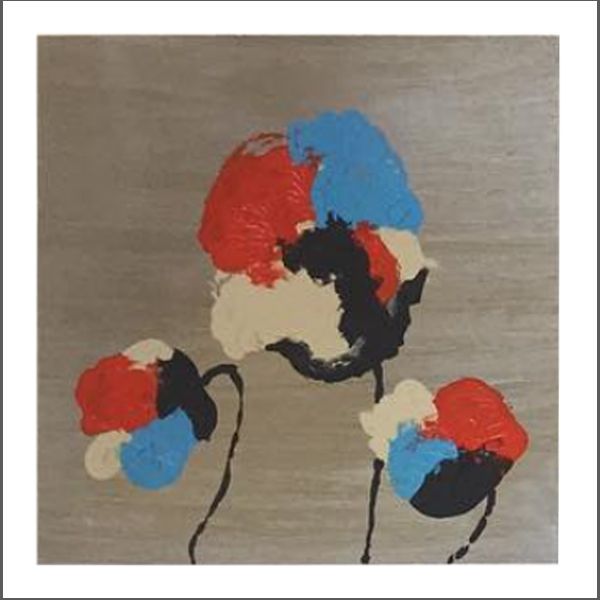 Brain Flower 5 – 12x12 acrylic on paper