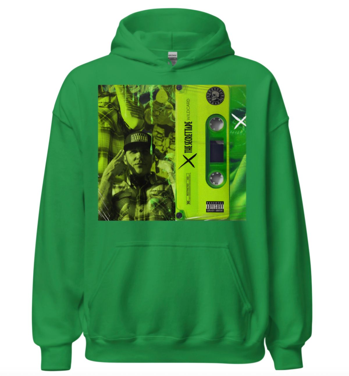 "THE SECRET TAPE" GREEN HOODIE