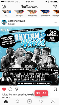 Carolina Waves R&B event