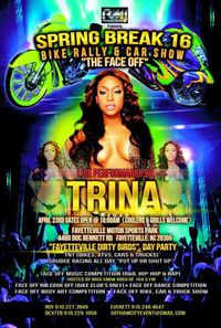TRINA! At the Spring Break 2016 Bike Rally & Car Show
