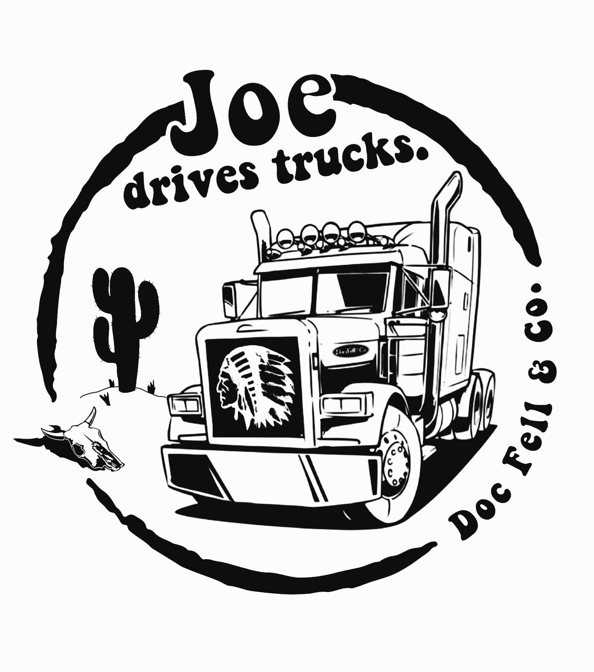 Joe Drives trucks sticker