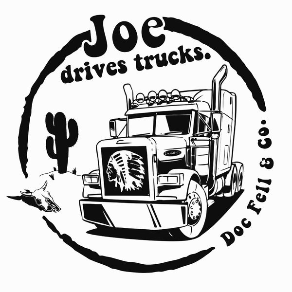 Joe Drives trucks sticker