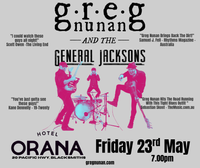 Greg Nunan & The General Jacksons at Orana Hotel Newcastle