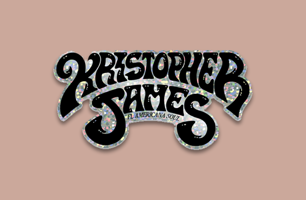 KJ Glitter Sticker