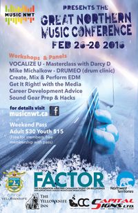 GREAT NORTHERN MUSIC CONFERENCE LIVE SHOWCASE 2016