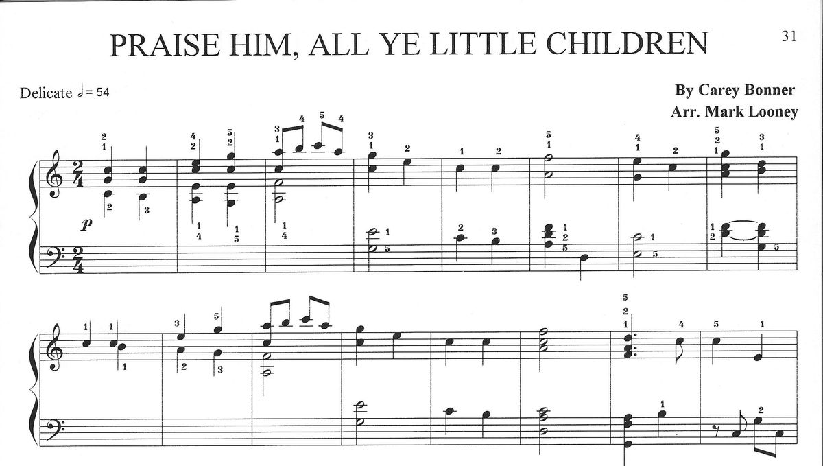 Praise Him, All Ye Little Children