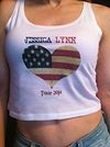 Official Jessica Lynn 2014 Tour Women's Crop Top Red