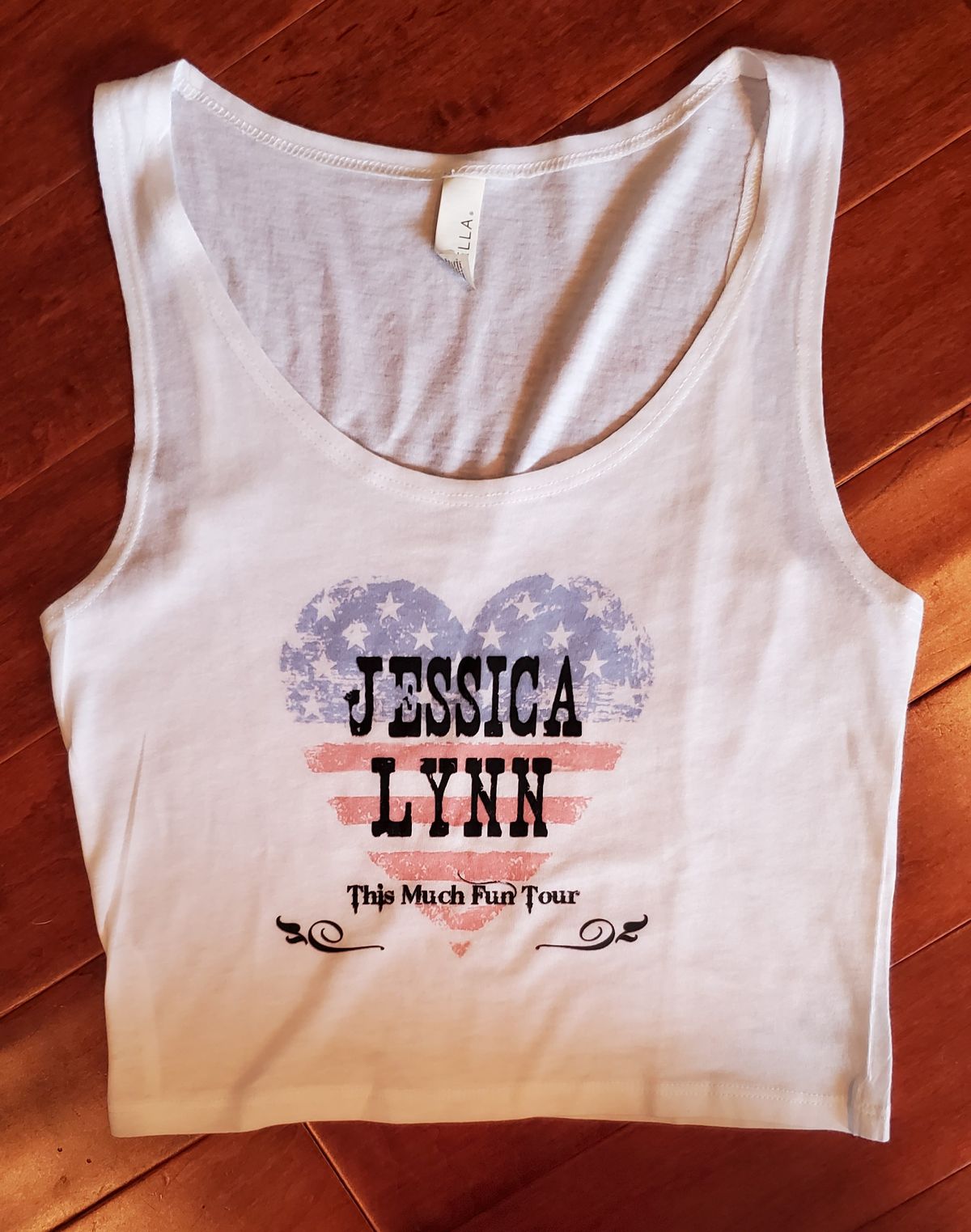 Official Jessica Lynn 2014 Tour Women's Crop Top Pastel