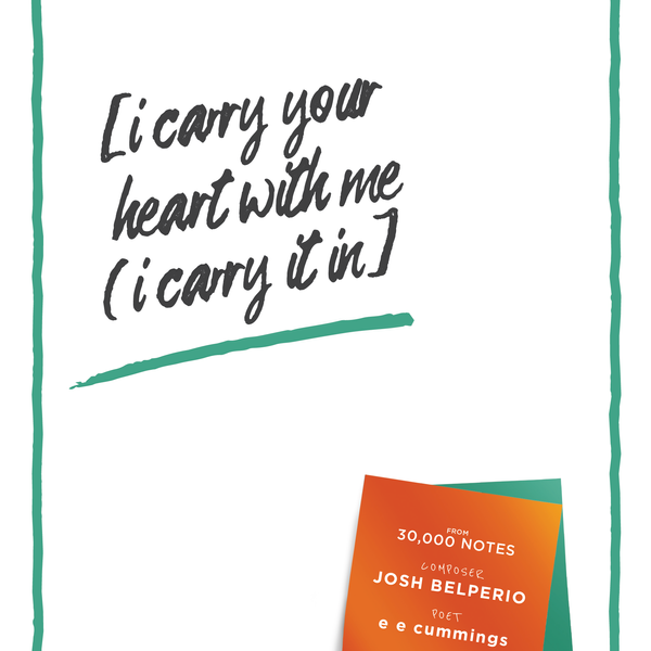 [i carry your heart with me(i carry it in] for SATB Choir a cappella