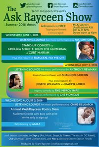 Guest performing artist on the Ask Rayceen Show