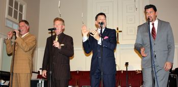 Carolina Quartet with 2017 inductee Roger Burnett.
