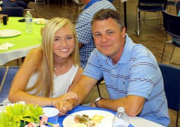 David Sutton and his daughter.
