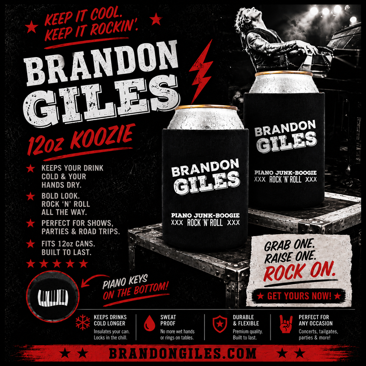 Brandon Giles 12oz Koozie