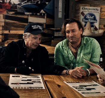 Mickey Gilley and Brandon Giles
