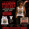 Brandon Giles Cartoon Racer Back Tank (lady sized)