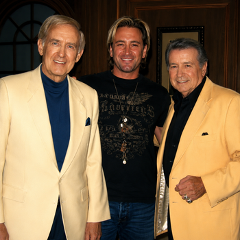 Ralph Emery, Brandon Giles and Mickey Gilley
