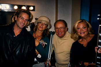 Brandon Giles, Karen Will Rogers, Les Paul and Laura Lacy
