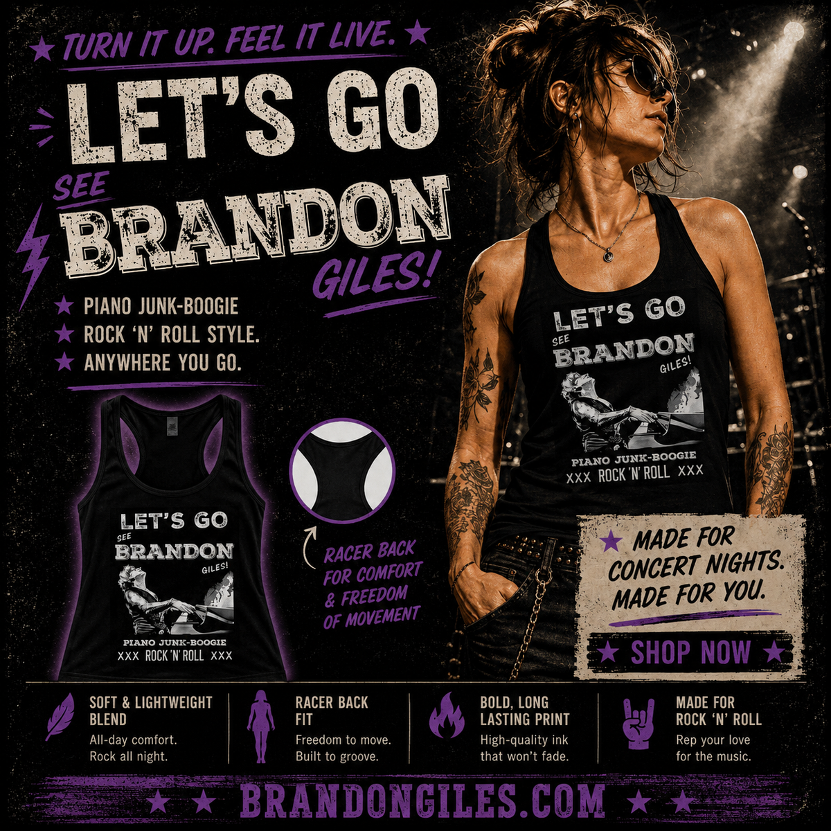 Let’s Go (see) Brandon Racer Back Tank Top