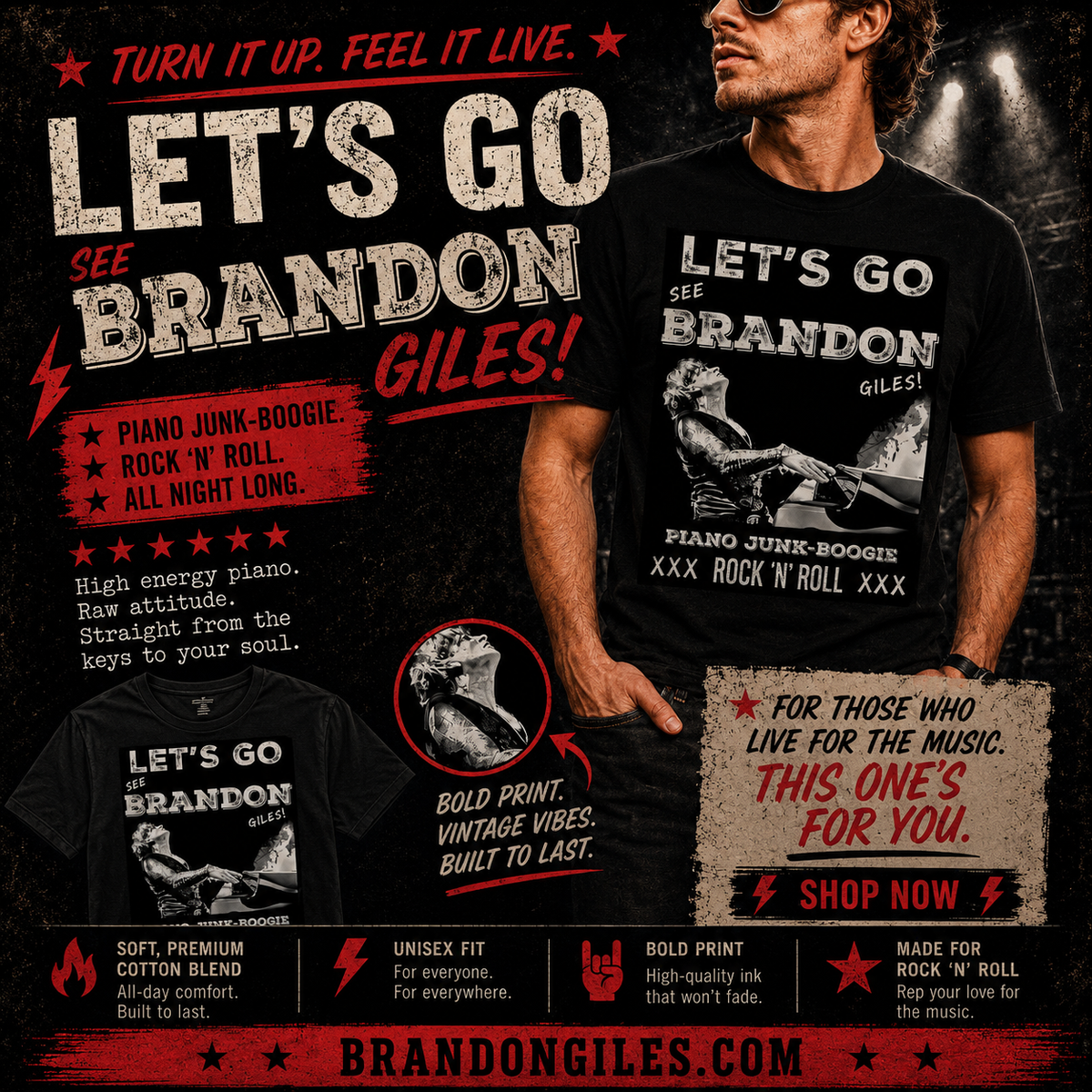 Let’s Go (see) Brandon Giles T Shirt