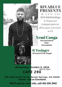 Rivablue 2nd Wedneday's w/ YemiConga & Tosinger