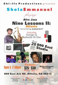 Tosinger features at Shola Emmanuel - NINE LESSONS II: ATLANTA